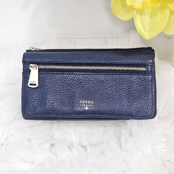 Fossil Handbags - Fossil wallet and ID blue
